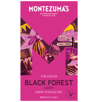 giant 300g bar of black forest - dark chocolate and cherry. purple box with gian tM logo with cherries 