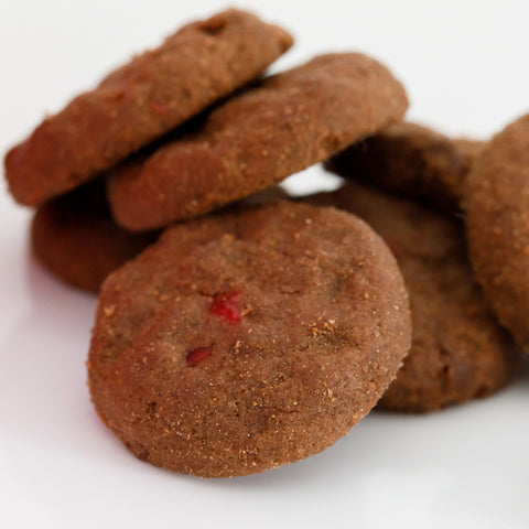 All Butter Mini Cookies with Cherries and Dark Chocolate