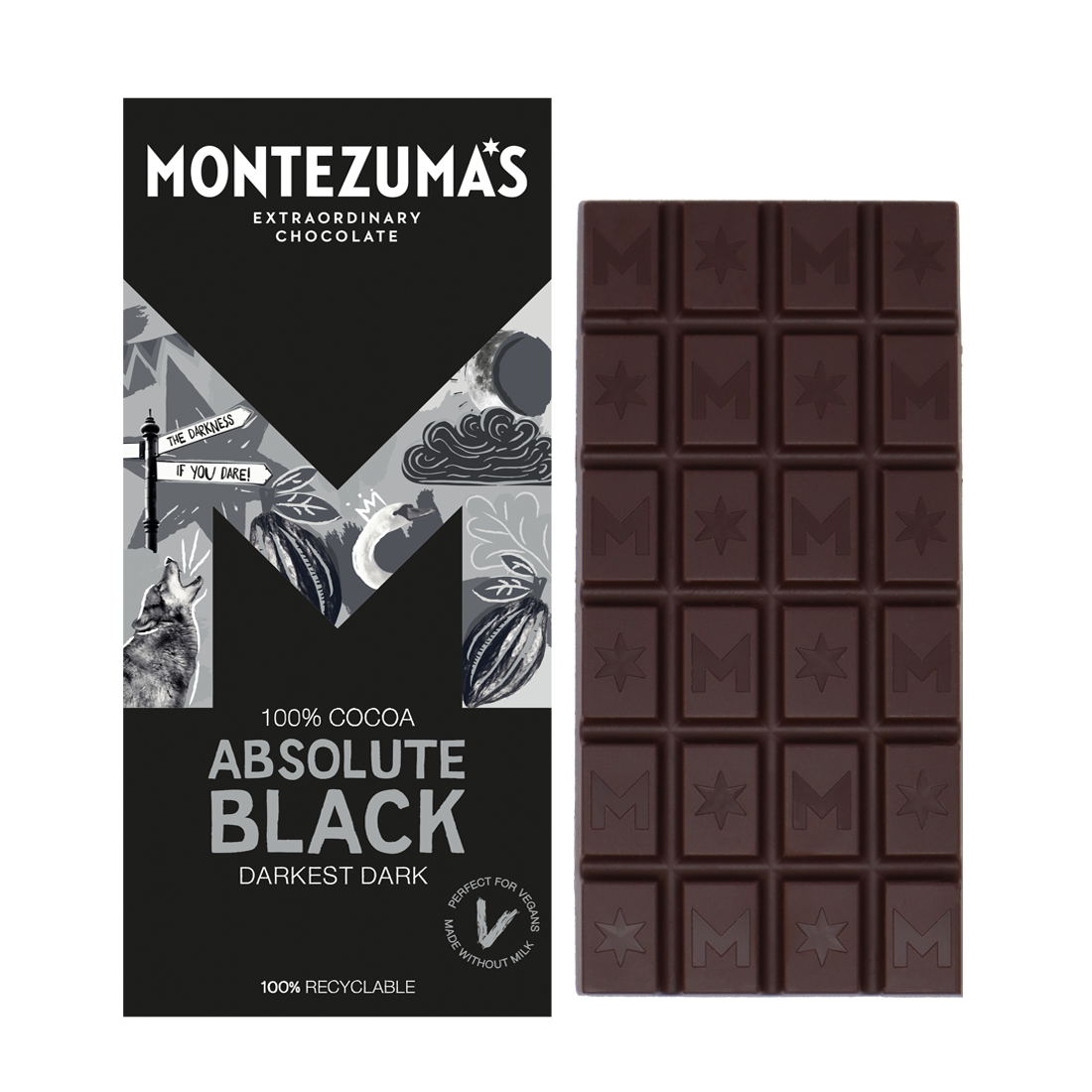 Absolute Black -100% Dark Chocolate Bar