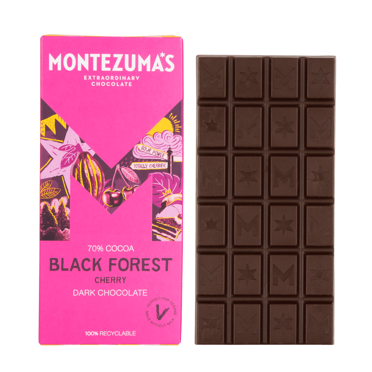 Black forest dark chocolate cherry bar