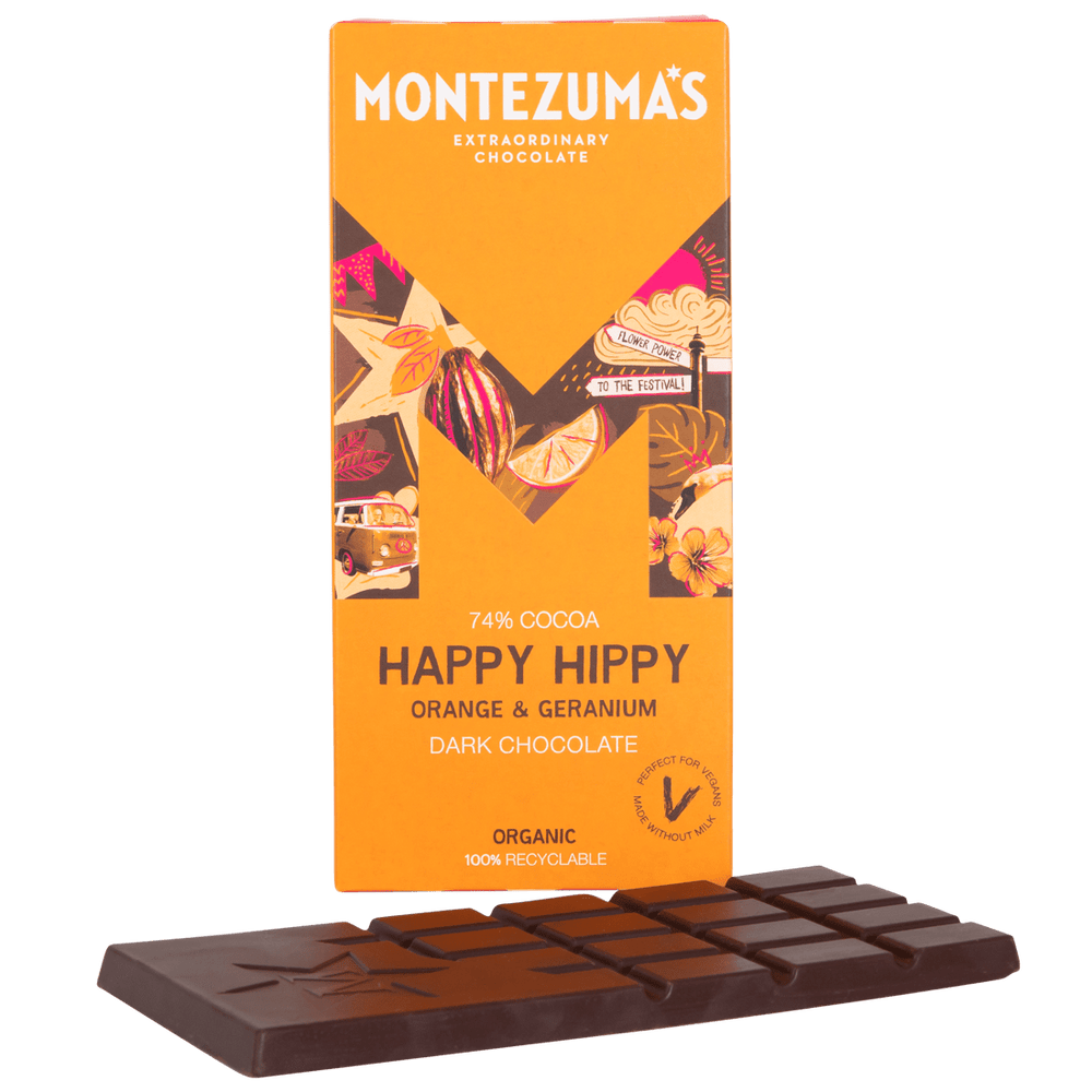 
                  
                    Happy Hippy - Dark Chocolate with Orange and Geranium

                  
                