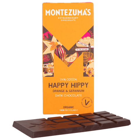 Happy Hippy - Dark Chocolate with Orange & Geranium