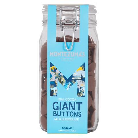 Organic Milk Chocolate Giant 900g Button Jar