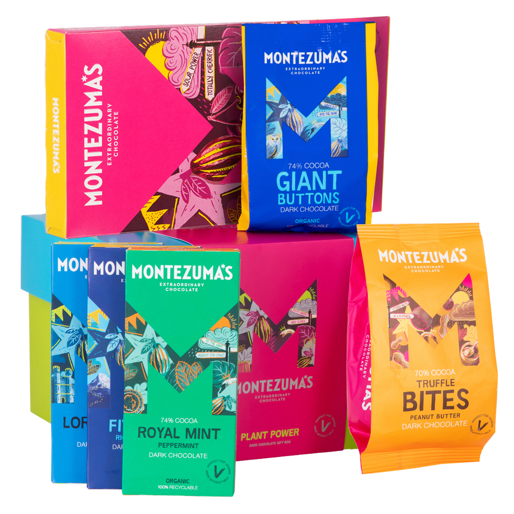 Plant Power Gift Box - containing our best selling vegan chocolates