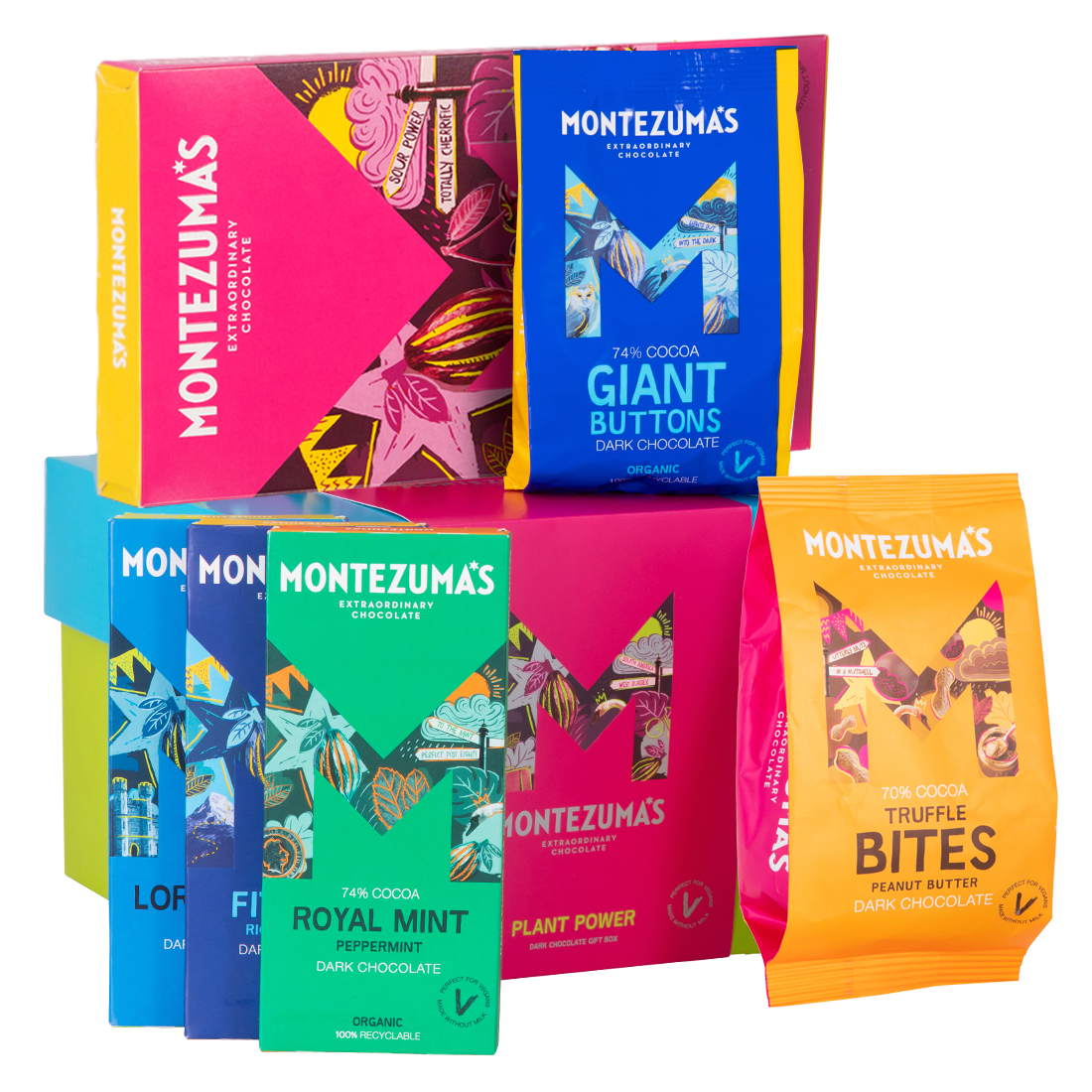 Plant Power Gift Box - containing our best selling vegan chocolates